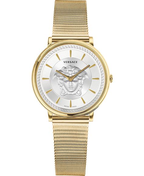 versace women's v circle lady mesh bracelet watch 38mm|Versace Women's Swiss V.